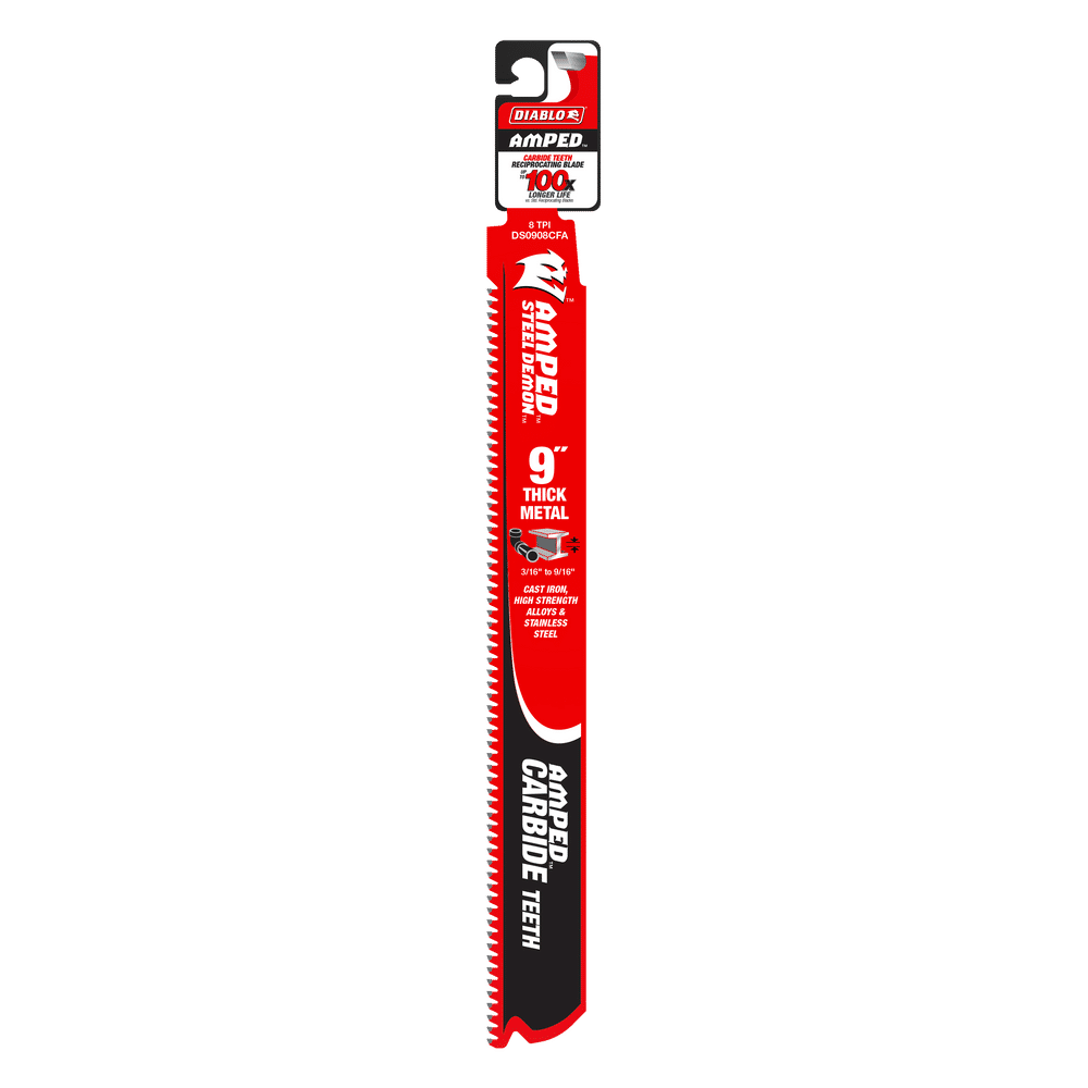 Diablo Amped Carbide Reciprocating Blades  FLUSH - Metal Thick