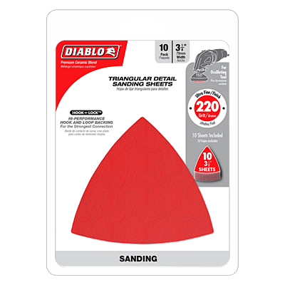 Diablo 3-1/8" Oscillating Detail Triangle Sanding Sheets