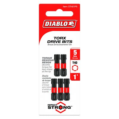 Diablo Screwdriving Torx 
Drive Bits