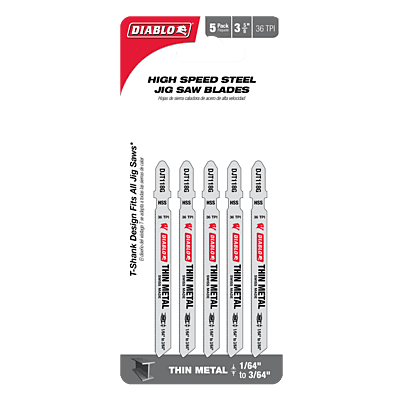 Diablo 3-5/8" High Speed Steel T-Shank Jig Saw Blades