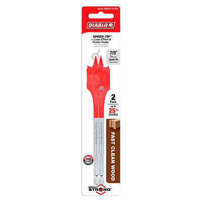 Diablo Wood Boring Spade Bits