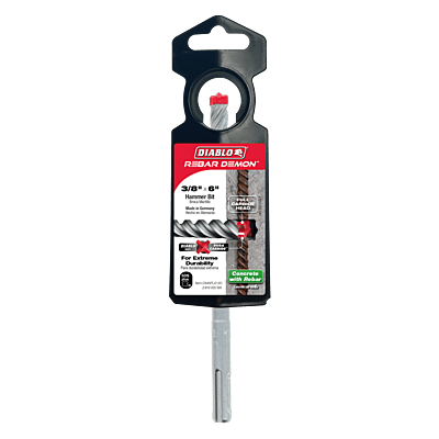 Diablo SDS-Plus 4-Cutter
Full Carbide Head
Hammer Drill Bit Diablo SDS-Plus 4-Cutter
Full Carbide Head
Hammer Drill Bit