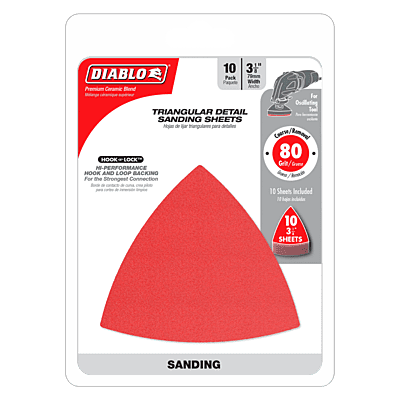 Diablo 3-1/8" Oscillating Detail Triangle Sanding Sheets