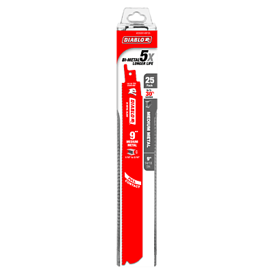 Diablo Bi-Metal Reciprocating Blades Metal Medium