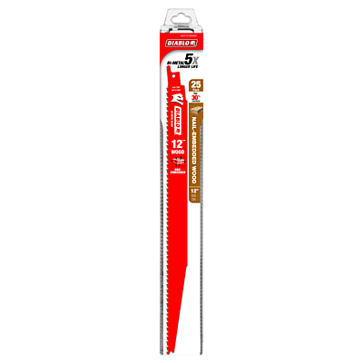 Diablo Bi-Metal Reciprocating Blades Nail-Embedded Wood