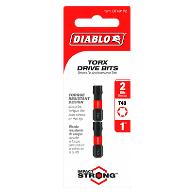 Diablo Screwdriving Torx 
Drive Bits