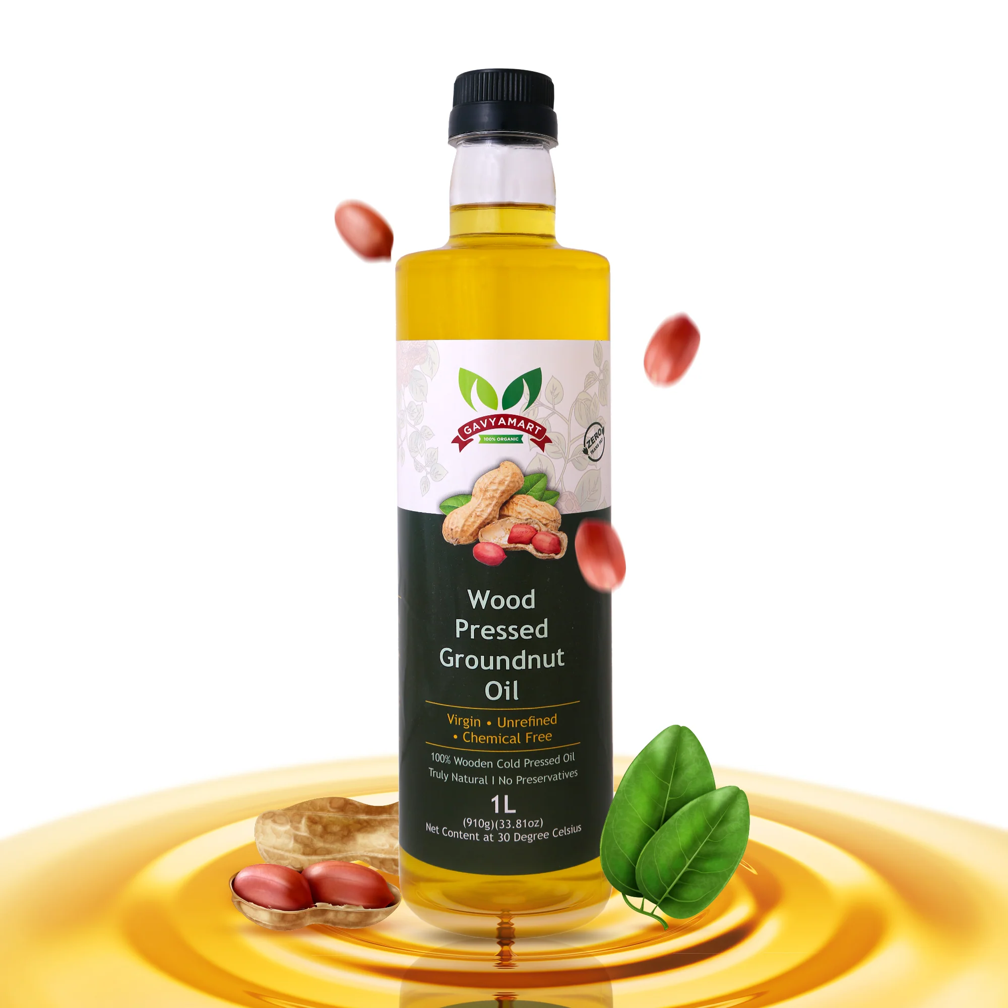 Wood Pressed Groundnut Oil Wood Pressed Groundnut Oil