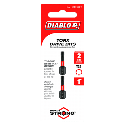 Diablo Screwdriving Torx 
Drive Bits