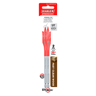 Diablo Wood Boring Spade Bits