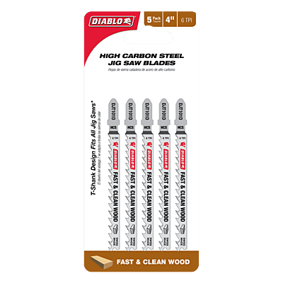 Diablo 4" High Carbon Steel T-Shank Jig Saw Blades