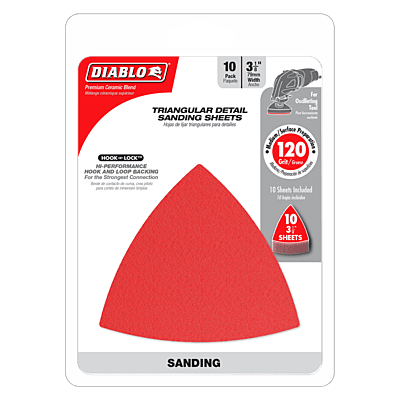 Diablo 3-1/8" Oscillating Detail Triangle Sanding Sheets