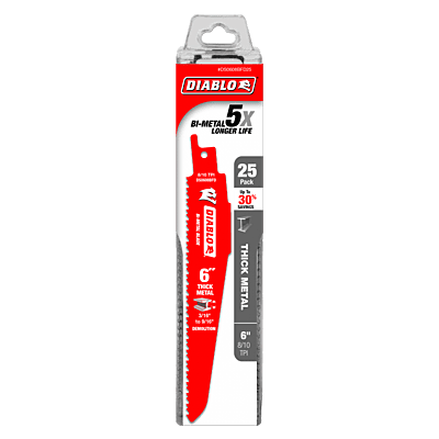 Diablo Bi-Metal Reciprocating Blades Metal Thick