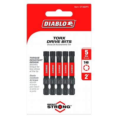 Diablo Screwdriving Torx 
Drive Bits