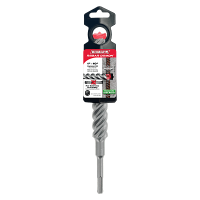 Diablo SDS-Plus 4-Cutter
Full Carbide Head
Hammer Drill Bit Diablo SDS-Plus 4-Cutter
Full Carbide Head
Hammer Drill Bit