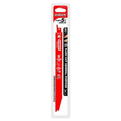 Diablo Bi-Metal Reciprocating Blades FLUSH - Bi-Metal General Diablo Bi-Metal Reciprocating Blades FLUSH - Bi-Metal General