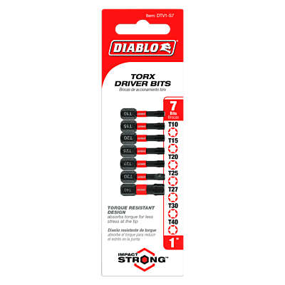 Diablo Screwdriving Torx 
Drive Bits