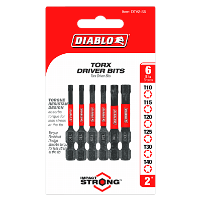 Diablo Screwdriving Torx 
Drive Bits