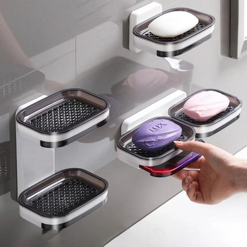 2 Layers Soap Rack Soap Holder with Vertical and Horizontal Alignment 2 Layers Soap Rack Soap Holder with Vertical and Horizontal Alignment