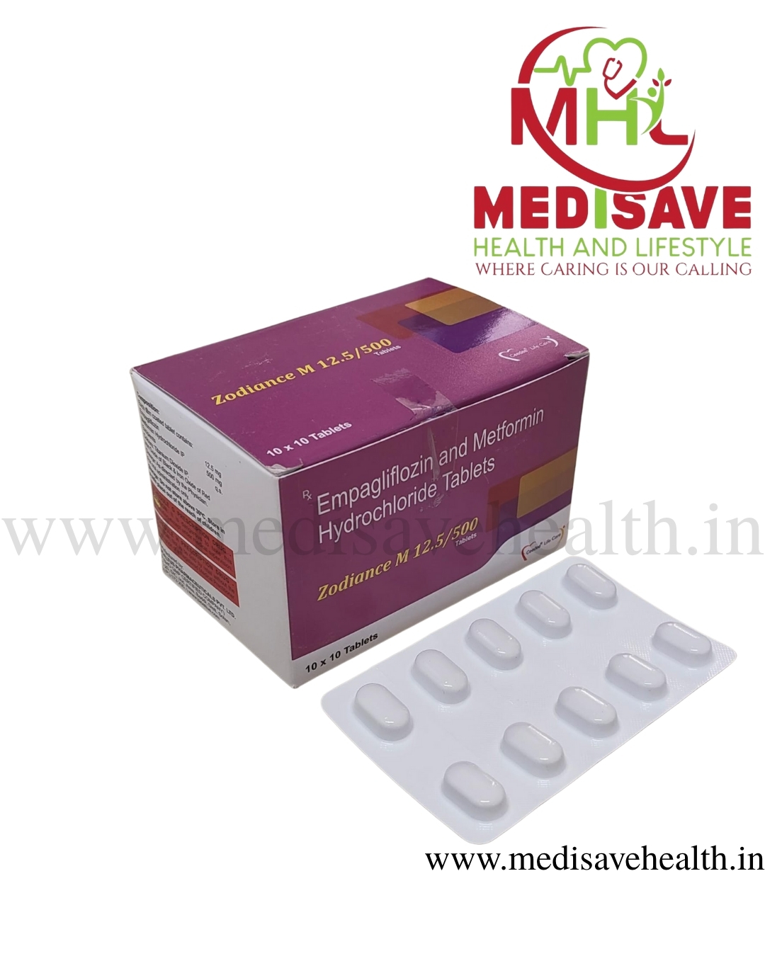 Zodiance M 12.5/500 Tablet (1*10) Zodiance M 12.5/500 Tablet (1*10)