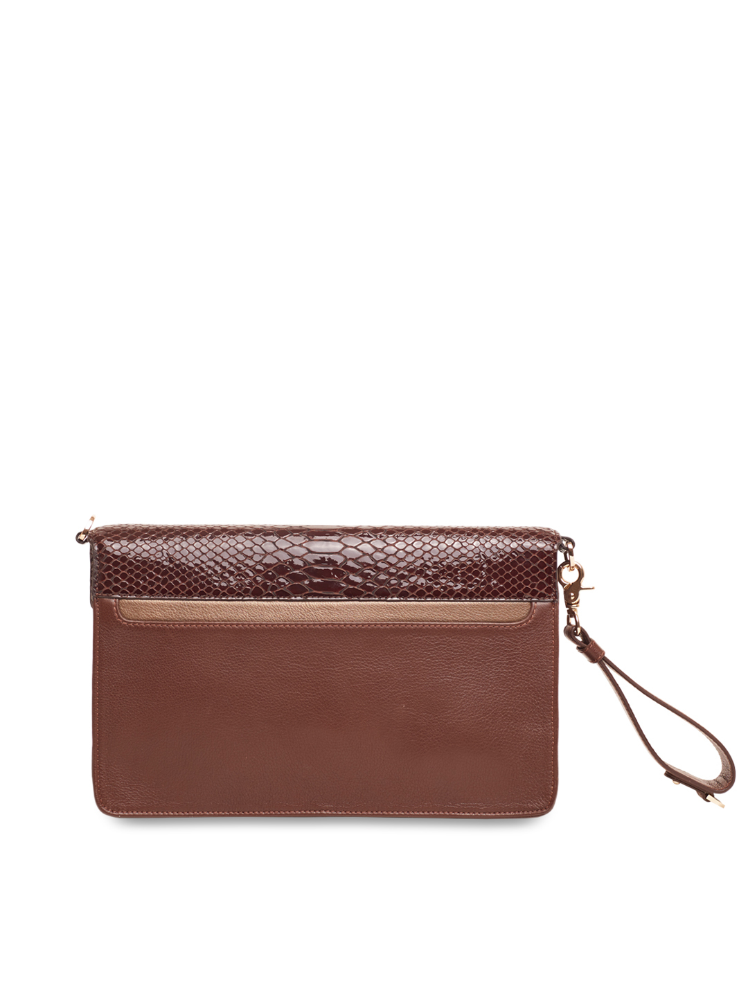Brown & Coffee Brown Textured Clutch Brown & Coffee Brown Textured Clutch