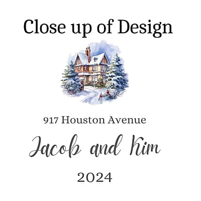 New Address 2 Personalized 2024 Ornament, Custom Quality Lasting Ceramic Keepsake, First Christmas Nostalgic Remembrance Heirloom Gift