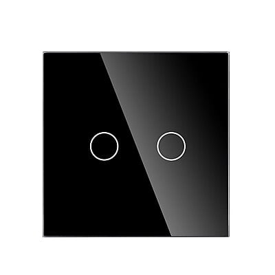 ZigBee 2 Gang Switch - Black
