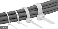 PANDUIT, PLT1M-M, Nylon 6.6, 3.9" สีขาว, Cable Tie, (1ถุงมี100เส้น) เคเบิ้ลไทร์