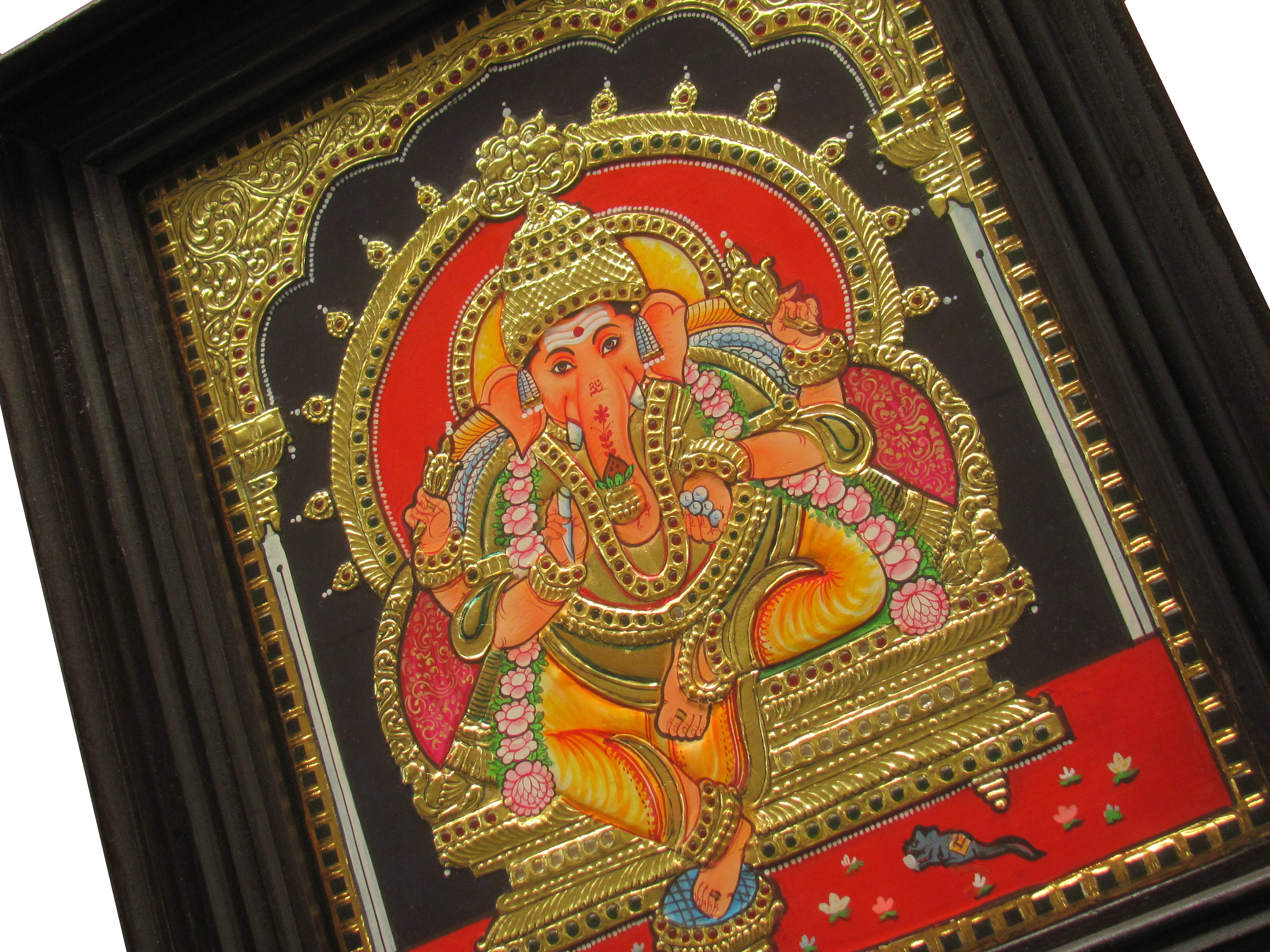 Ganesh Tanjore Painting - 1.5 ft x 1.25 ft