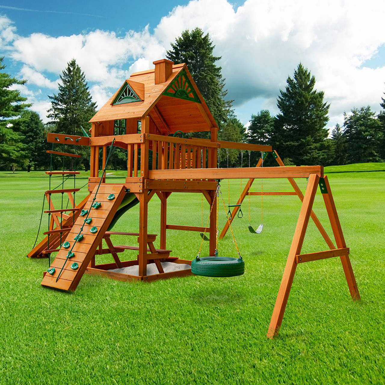 Frontier Treehouse Swing Set Frontier Treehouse Swing Set
