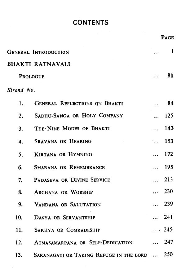 Bhakti Ratnavali Bhakti Ratnavali