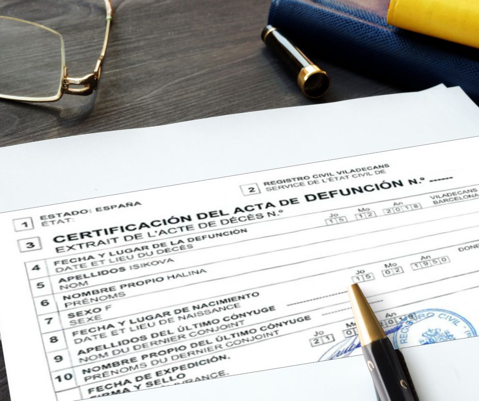 Certificado de Defunción online