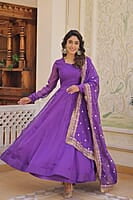 B3023: Beautiful Georgette 2PC Long Dresses