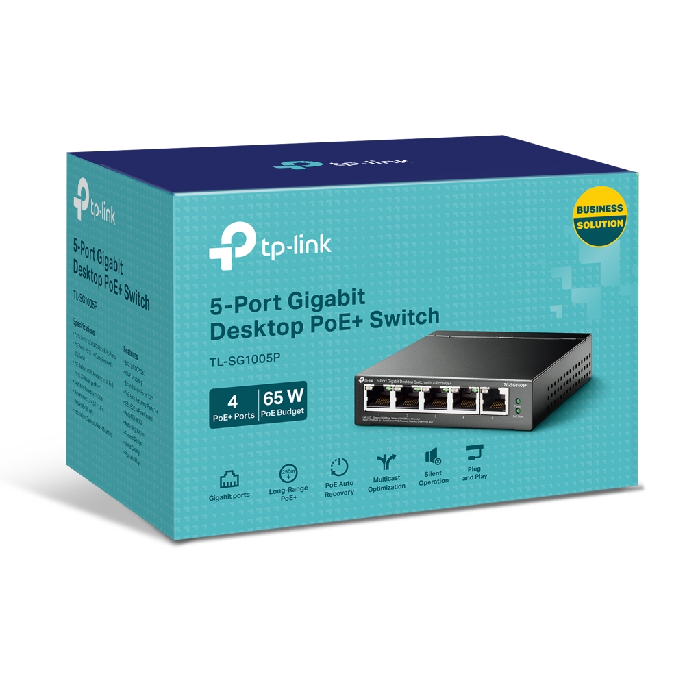 TP-Link 5-Port Gigabit Desktop Switch with 4-Port PoE