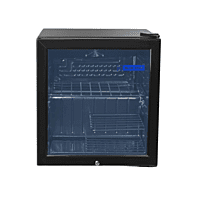Blue Star Visi Cooler VC65D, a compact glass door fridge. Blue Star Visi Cooler VC65D, a compact glass door fridge.