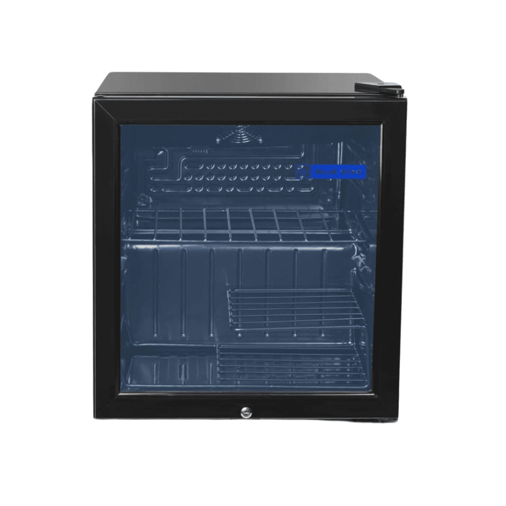 Blue Star Visi Cooler VC65D, a compact glass door fridge. Blue Star Visi Cooler VC65D, a compact glass door fridge.