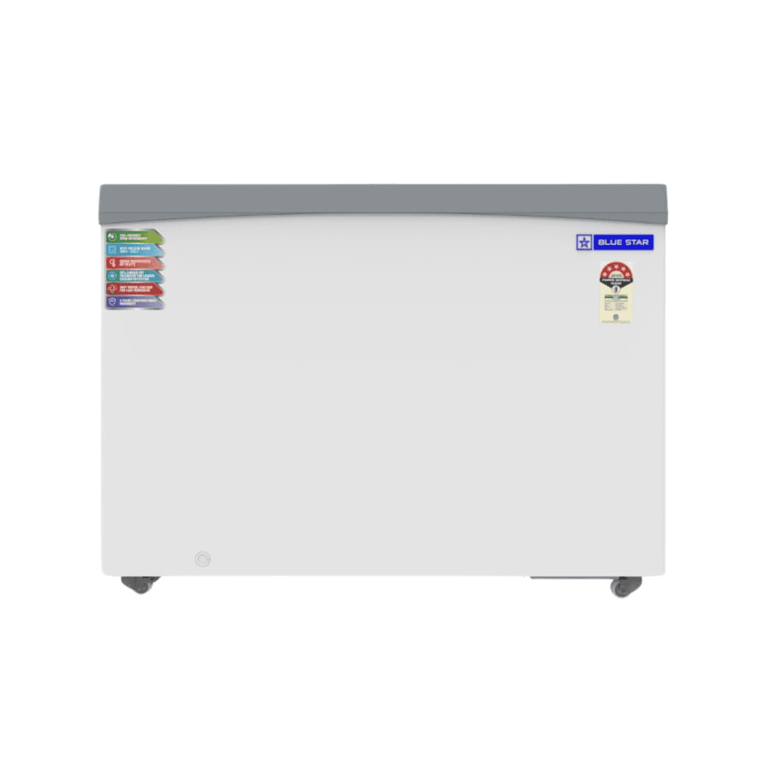 Front look of Blue Star Flat glass top Deep Freezer-GT5-350NP Front look of Blue Star Flat glass top Deep Freezer-GT5-350NP