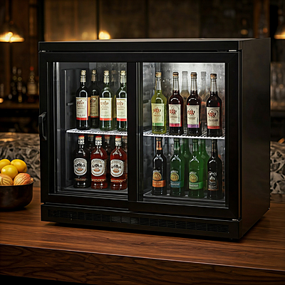 Suitable for Bar and cafe: Blue Star Kitchen Refrigerator-Backbar Chiller 2 Door Suitable for Bar and cafe: Blue Star Kitchen Refrigerator-Backbar Chiller 2 Door