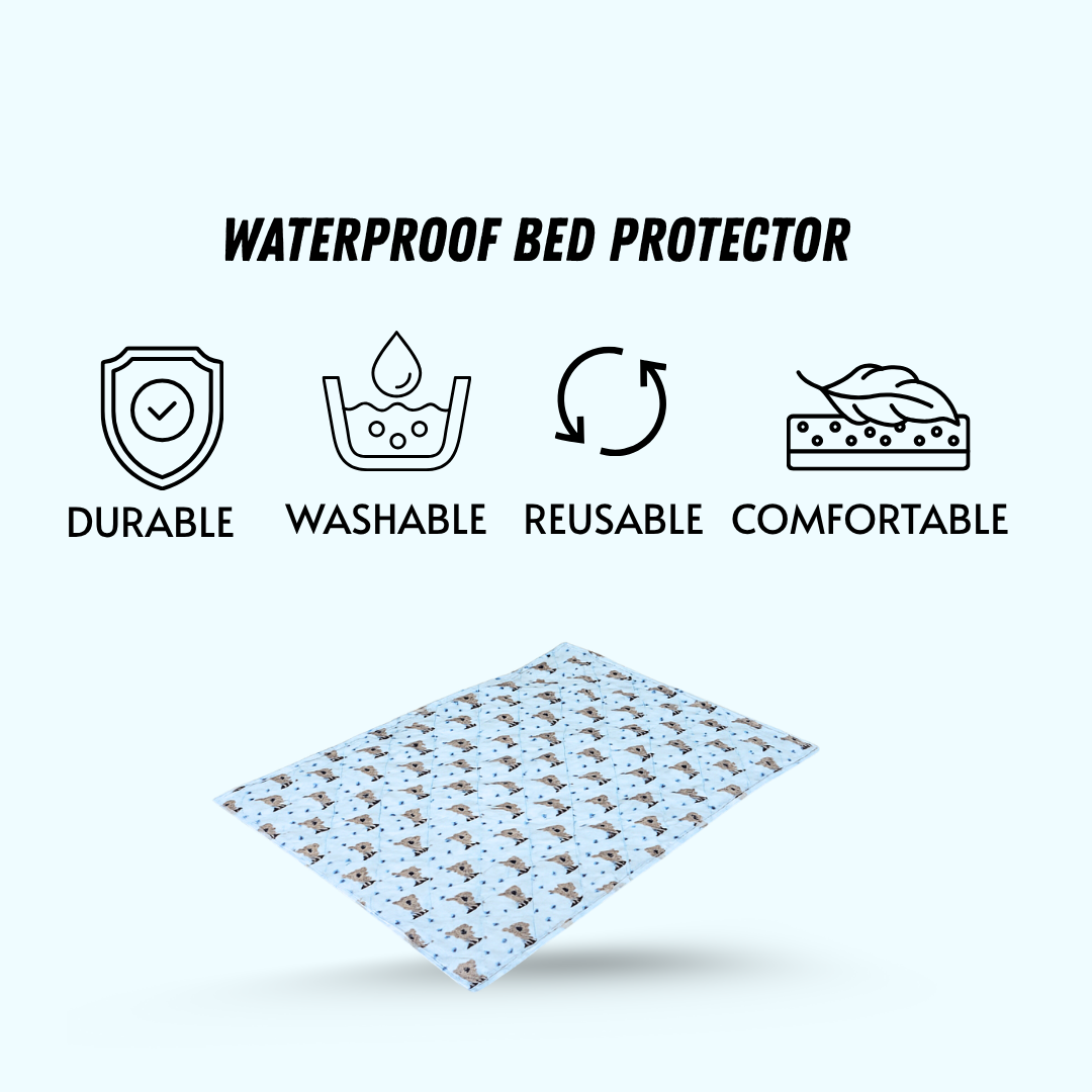 Waterproof bedsheet and Diaper combo