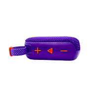 Portable Bluetooth Speaker - Waterproof Mini Wireless Speaker with Deep Bass, LED Buttons & Strap (Purple/Red)