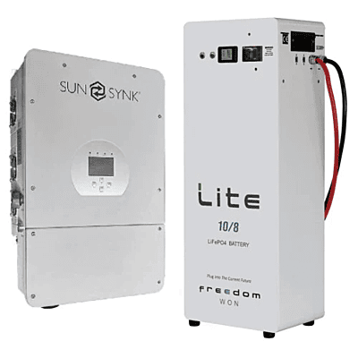 16.0 kW SUNSYNK Hybrid Combo, c/w 20 kWh Freedom Won Floor Standing Lithium Battery