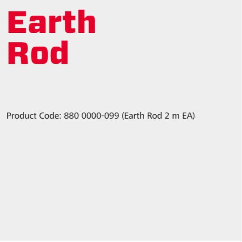 Speedrite Earth Rod 2m - 1 Pc