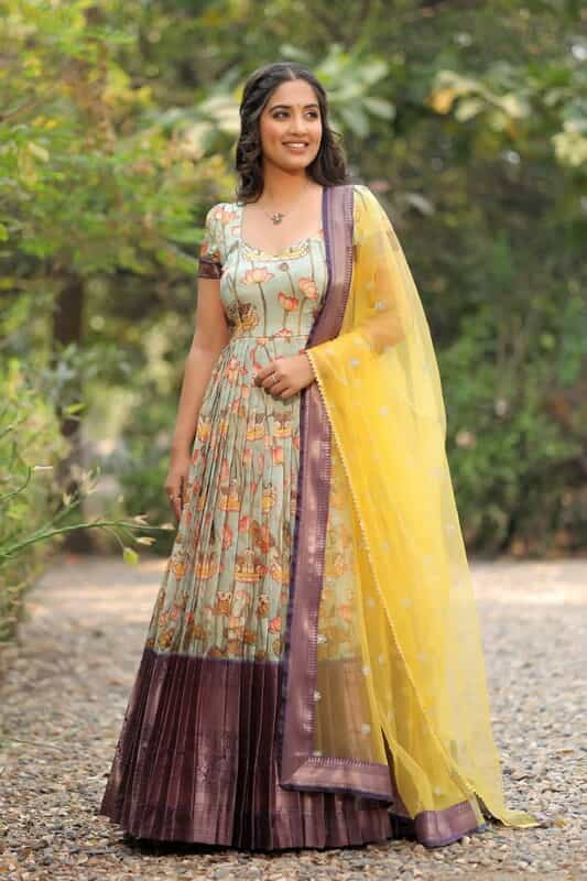 B042:Beautiful Kalamkari Dress B042:Beautiful Kalamkari Dress