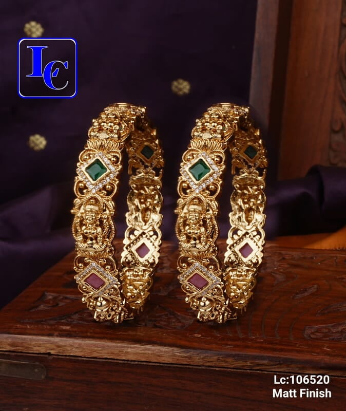 V80: Beautiful  Matt Finish Bangles
