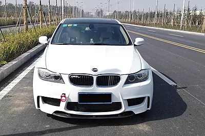 BMW E90 LCI 1M Style Front Bumper with Lip Splitter (2008–2012)