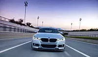 BMW F30 / F35 M-Tech GV Style Carbon Fiber Front Lip & Caps (2013–2019)
