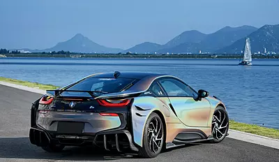 BMW i8 BZK Carbon Fiber Rear Diffuser (2014–2018)