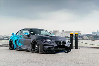 BMW M2 F87 VR Style Wide Full Body Kit – Partial Carbon Fiber (2016–2020)