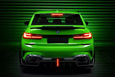 BMW 3 Series G20/G28 Carbon Fiber Rear Diffuser | BKSS Style (2019–2022)