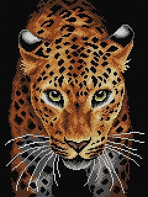 Leopard - Tela Mezzopunto da 30x40 cm
