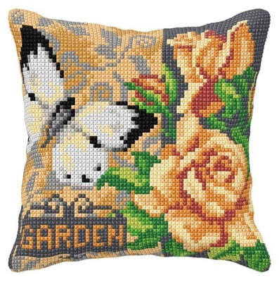Cuscino Punto Croce Garden